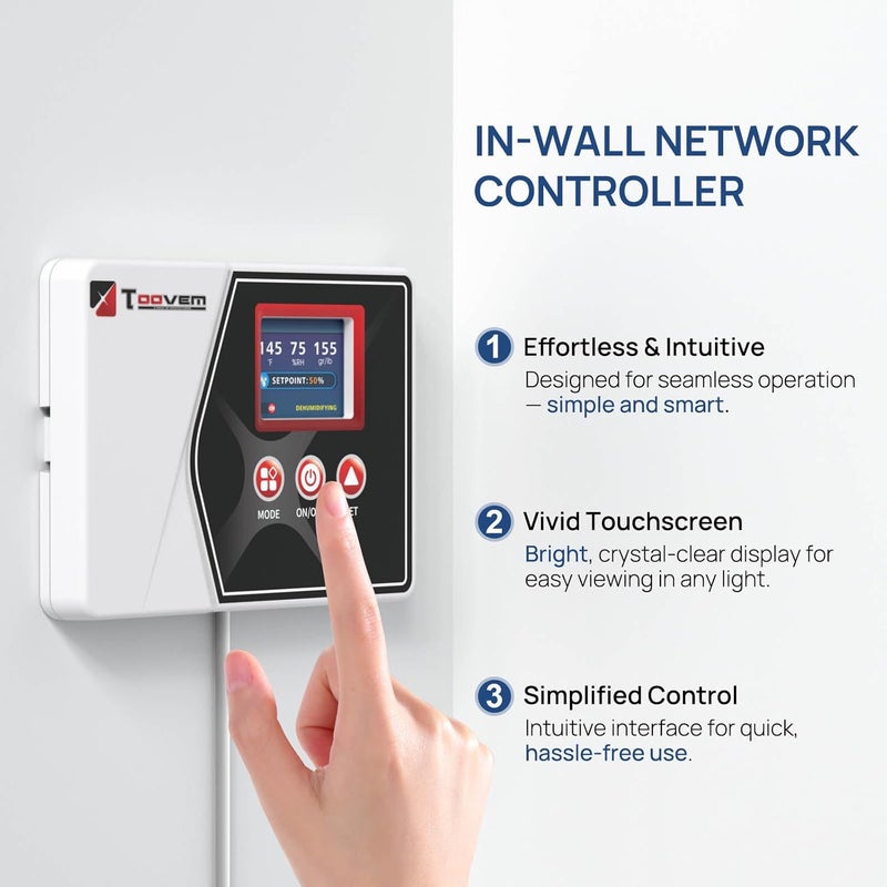 ARGENDON Remote Controller for Digital Humidity and Temperature, Included 26ft Cable Suitable for Shield 60/60P/85P, Guardian 60/60P, Guardian 85P Basement/Crawl Space Dehumidifier - Image 4